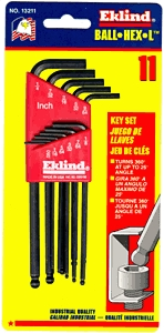 (image for) Hex Key Set 11-Pc Ball Sae