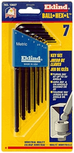 (image for) Hex Key Set 7-Pc Ball Metric