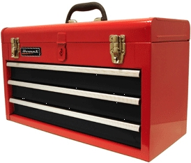 (image for) Tool Box 20" Metal 3-Drawer