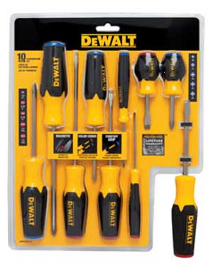 (image for) Screwdriver Set 10-Pc Dewalt