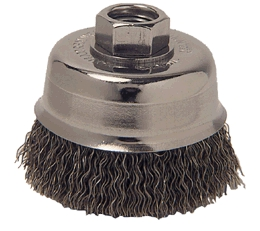 (image for) Cup Brush 3"x5/8"-11 Crimped