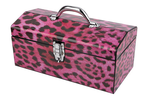 (image for) Tool Box 16" Pink Leopard