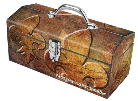 (image for) Tool Box 16" Fleur De Lis Brnz