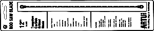 (image for) Rod Saw Blade 12"rod Grit Edge