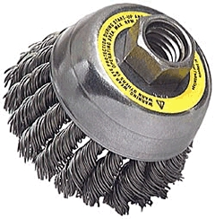 (image for) Cup Brush 3"x5/8"-11 Knotted