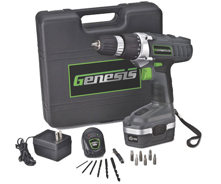 (image for) Drill 3/8" 18v Vsr Kit W/Case