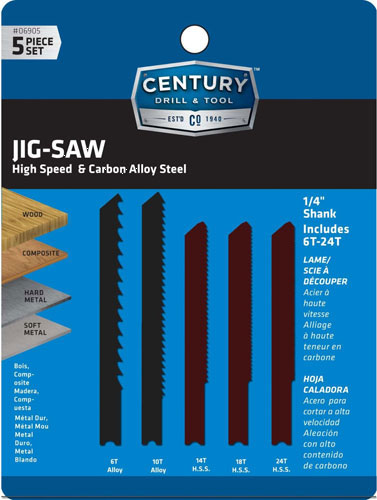 (image for) Jig Blade Set 5-Pc Alloy & Hss