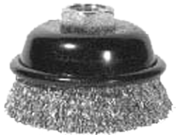 (image for) Cup Brush 3"x 5/8"-11 Crimpled