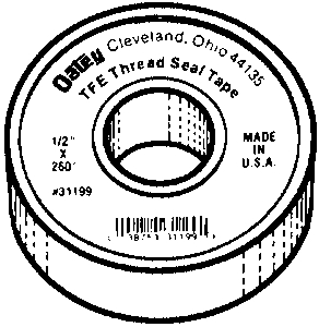 (image for) Ptfe Tape 1/2x260" White