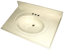 (image for) Vanity Top 19x25" White/White