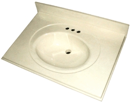 (image for) Vanity Top 19x25" Solid White