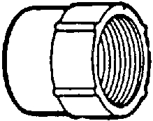 (image for) Adapter F 6"pvc-Dwv