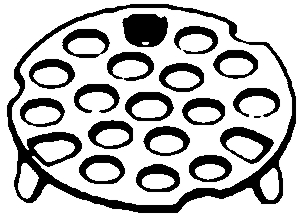 (image for) Strainer 1-5/8" 3-Prong Cd