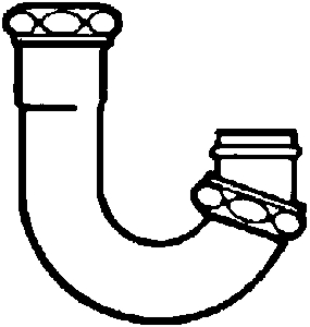 (image for) J-Bend 1-1/2" L A Pattern Brs