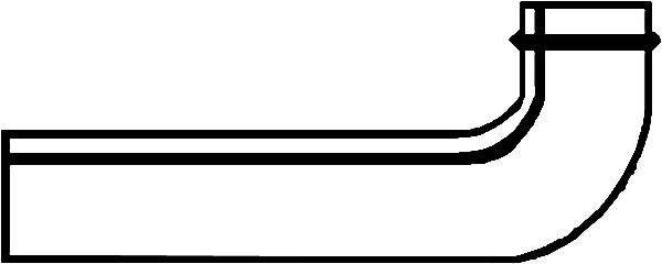 (image for) Drain Fittings: Tubular Brass, Wall Tube