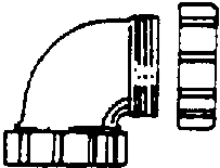 (image for) Ell 1-1/2" 90-Deg Pvc Sj