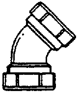 (image for) Ell 1-1/2" 45-Deg Pvc Sj