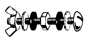 (image for) Toilet Bolt Set Tank-To-Bowl