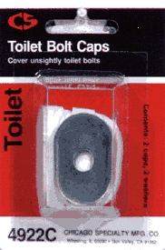 (image for) Bolt Caps Oval White Plastic