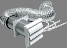 (image for) Dryer Lvrd Vent Kit White