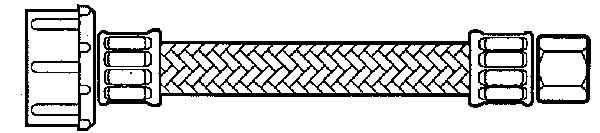 (image for) Supply Line 3/8x7/8x9"ss Braid