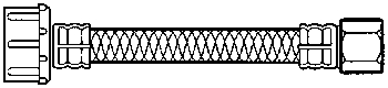 (image for) Supply Line Pl Wtr 1/2x7/8x12"