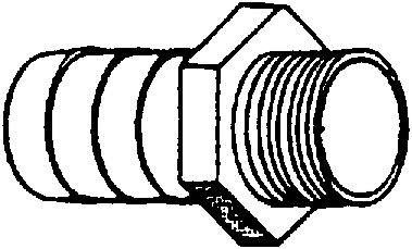 (image for) Fittings: Adapters, Hose Barb, Plastic