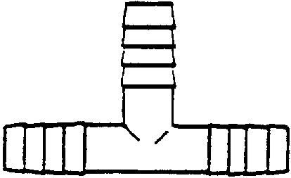 (image for) Fittings: Tees, Reducing, Hose Barb, Plastic