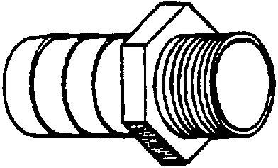 (image for) Hose Barb Pls 1/8 Mipx3/16"bag