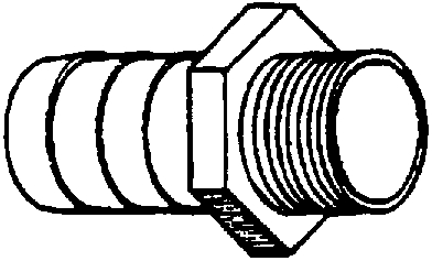 (image for) Fittings: Adapters, Hose Barb, Plastic