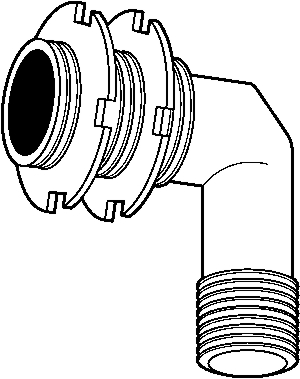 (image for) Elbow 1/2" 90-Deg Shower Stall