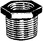 (image for) Bushing Galv 1/4x1/8" Hex