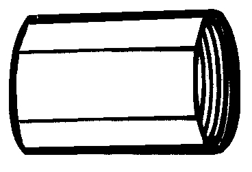 (image for) Coupling Thrd 1/2" Pvc-40