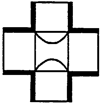 (image for) Cross 1-1/4" Sch-40 Pvc