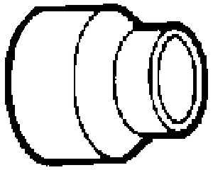 (image for) Reducer Coupling 2x3"pvc-Dwv