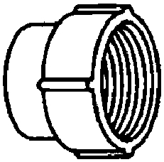 (image for) Adapter C/Out 4" Pvc-Sdr