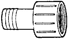 (image for) Adapter F Poly 3/4"insert