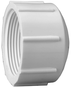 (image for) Cap Threaded 3" Pvc-40