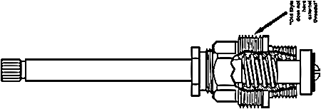 (image for) Stem Central Brass Hot&Cold