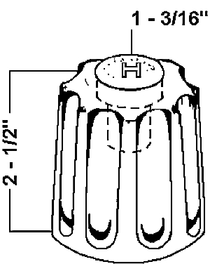 (image for) Shower Handle Gerber W/3button