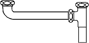 (image for) Drain Fittings: Tubular Brass, Continious