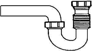 (image for) P-Trap 1-1/4x1-1/2" Flexi