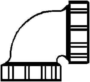 (image for) Ell 1-1/2" Pvc Repair Ell