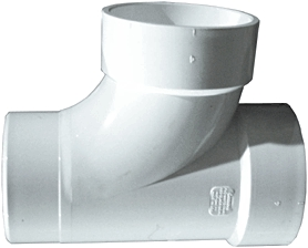 (image for) Tee Sanitary Str 4" Pvc-Dwv