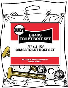 (image for) Toilet Bolt 1/4x3.5"brs 4/Bg