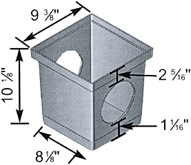 (image for) Catch Basin 12"x12" 2-Outlet