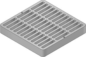 (image for) Basin Grate 9"x9" Green