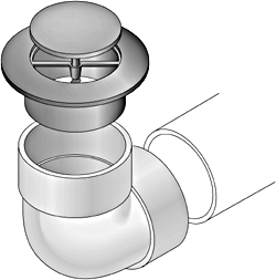 (image for) Drain Pop-Up 3" Emitter W/Ell