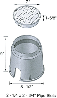 (image for) Valve Box 6"rd W/Cover