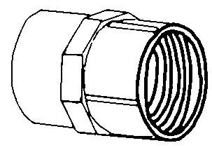 (image for) Adapter F 1/2"sch-80 Pvc